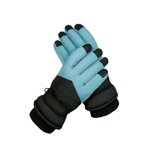 Jumpingount 1 par de guantes para esquiar en la nieve para mujer, guantes  impermeables a prueba de viento, mitones con pantalla táctil para calentar,  motos, guantes y mitones Azul negro Jumpingount AP013093-04