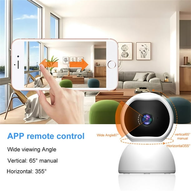 Amcrest Cámara WiFi interior UltraHD de 4 MP, cámara IP de seguridad con  panorámica/inclinación, audio bidireccional, visión nocturna, visión  remota