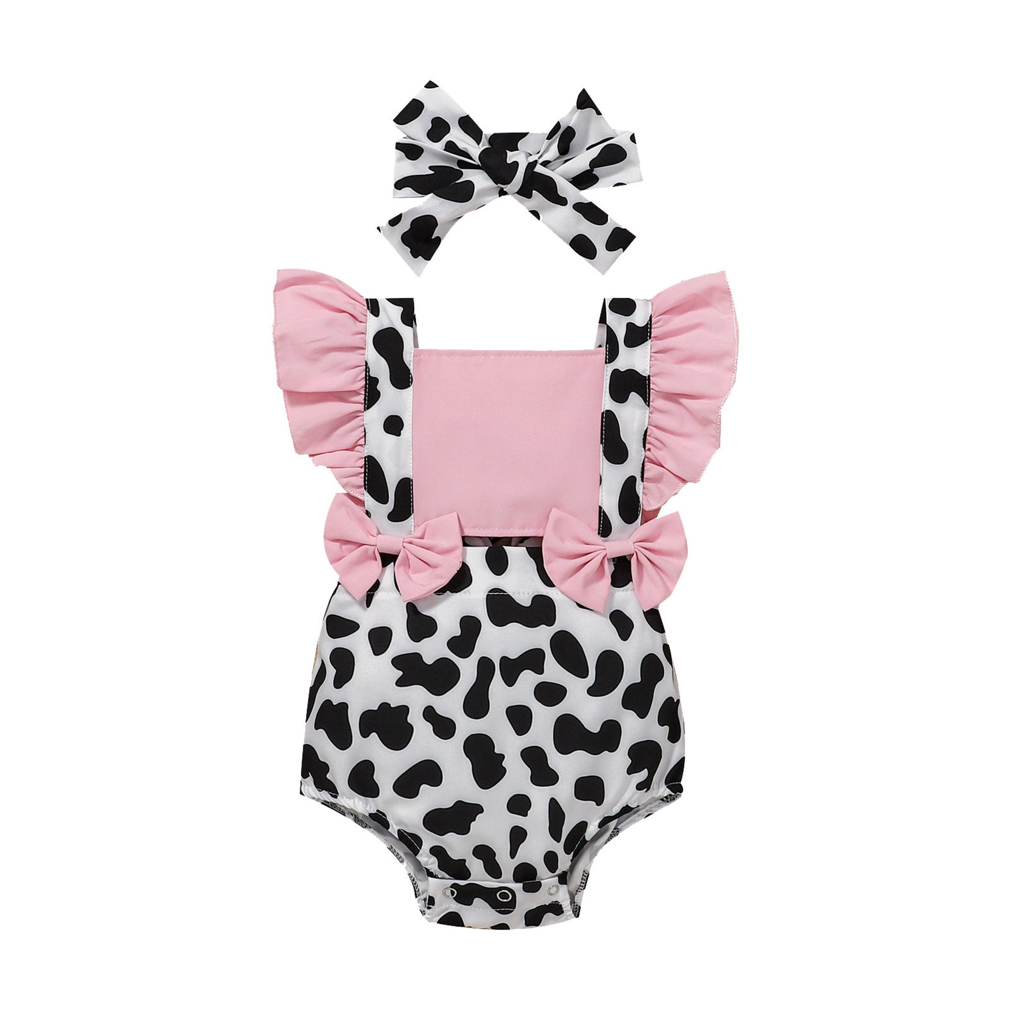 Gibobby Mamelucos para bebe niño polar sin mangas con estampado de leopardo  para niñas pequeñas, mono para recién nacidos con diademas para niños,  ropa(Marrón, 0-3 Meses)