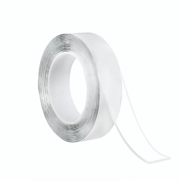  Jwxstore Cinta adhesiva de doble cara resistente, 16.5 pies,  cinta adhesiva de doble cara nano, cinta de montaje transparente, tiras  adhesivas para colgar cuadros, cinta de pared extraíble, cinta : Productos