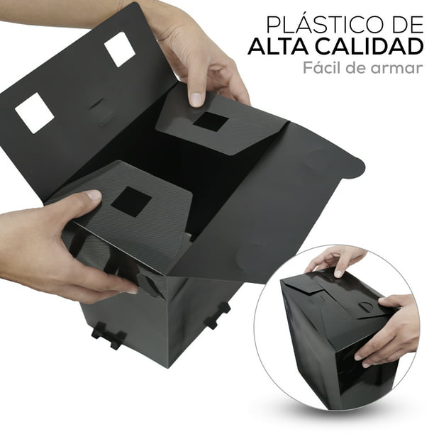 Paquete de 6 Cajas de Almacenamiento para Zapatos Negro Gaon Zapatera