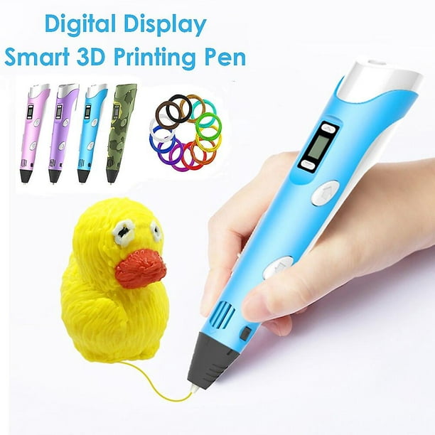 Bolígrafo de impresión 3D para niños. Bolígrafo 3D con pantalla LCD.  Bolígrafo de dibujo de arte