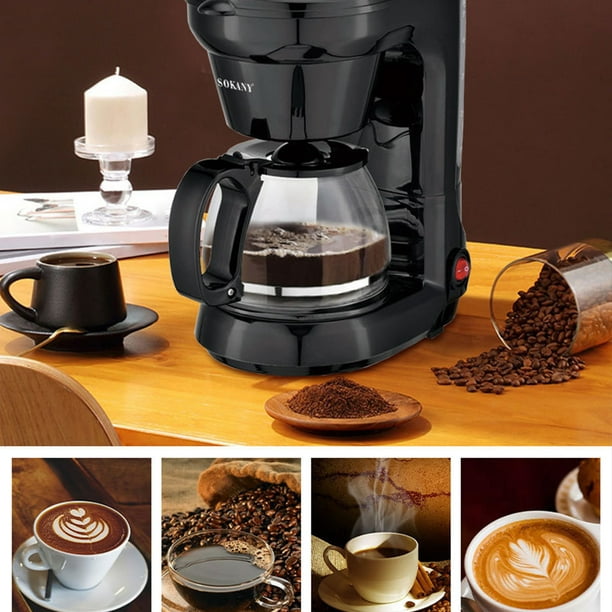 Seitruly Ajustes ajustables Construcción duradera - Cafetera con molinillo  de café en grano Rico sabor Cables de audio/vídeo