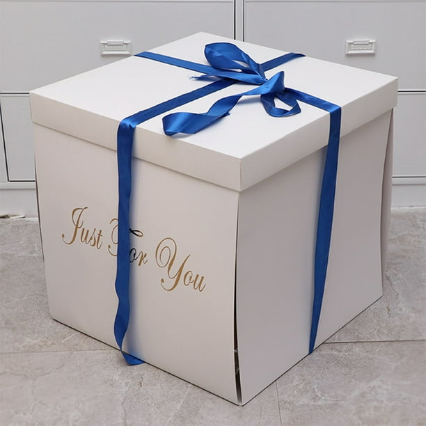 Caja de dulces para boda, caja de regalo con cinta, caja decorativa con tapa  para graduación de Pascua, cumpleaños, decoración de mesa de baby shower  BLESIY Cajas de dulces