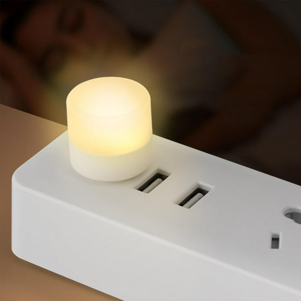 Mini USB Luz Bombilla LED Enchufe en luces ambientales portátiles Gloria  Mini luz de noche