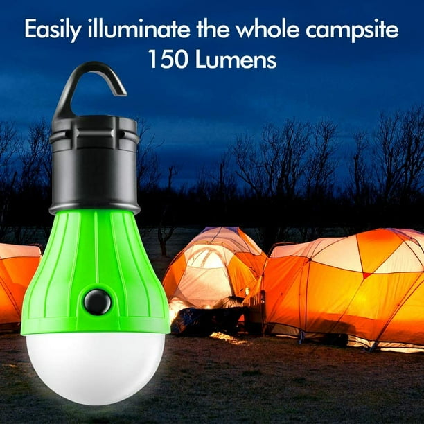 Linterna solar para camping, accesorios esenciales, linterna LED recargable  para cortes de energía, luces de tienda de campaña para emergencias