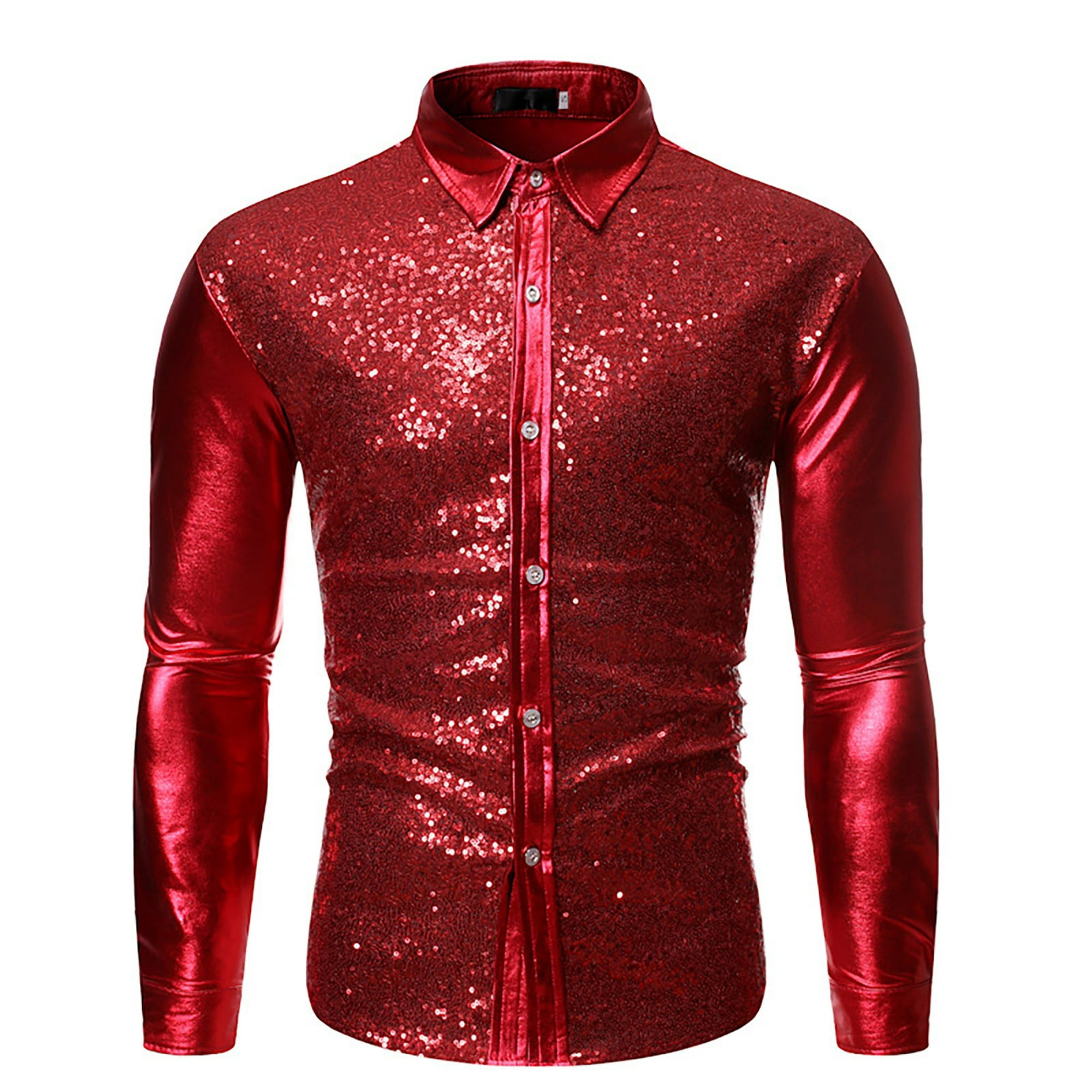  Camisa de solapa con botones para hombre, talla grande,  estampado gráfico 3D, camiseta casual de negocios, de manga larga, camisas  de trabajo de diseñador, 02-rojo : Ropa, Zapatos y Joyería