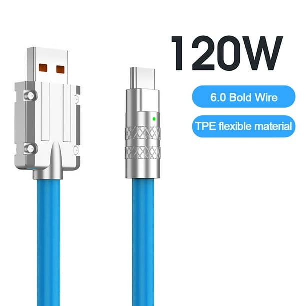 Cable Usb Tipo C Carga Rapida Flexible Samsung Huawei Xiaomi