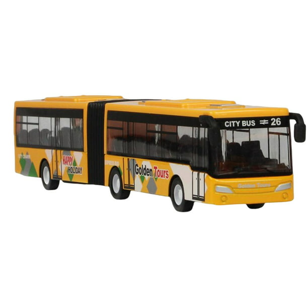 1/32 Modelo de autobús Juguete Decorativo Coleccionables Favores Regalos  duraderos Simulación para Niñas Principiantes Amarillo Sunnimix  Coleccionables de autobuses