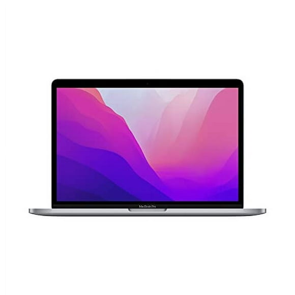 laptop apple macbook pro 2022 con chip m2 pantalla retina de 13 pulgadas 8 gb de ram almacenamiento ssd de 512 gb barra táctil teclado retroiluminado en gris espacial apple mnej3lla