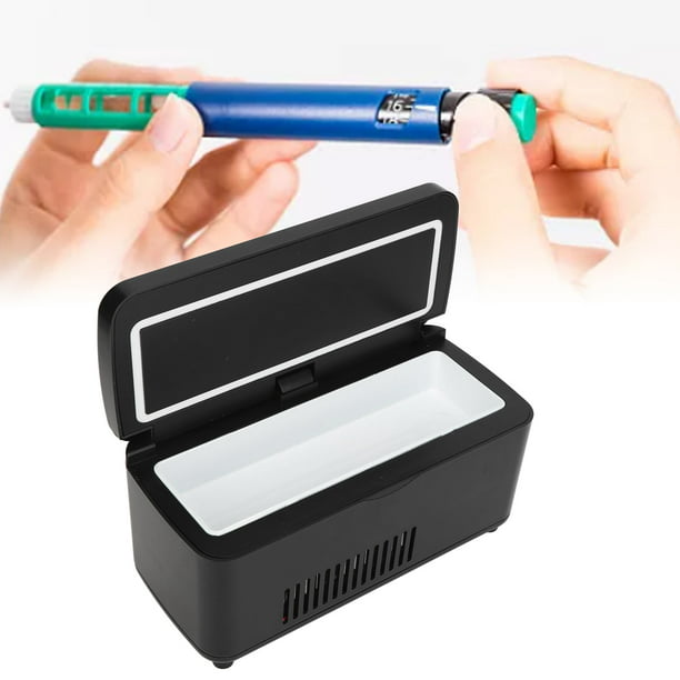 Caja Enfriadora De Insulina, Refrigerador De Insulina Portátil Para La  Familia Para El Vehículo ANGGREK Insulin Cooler Box