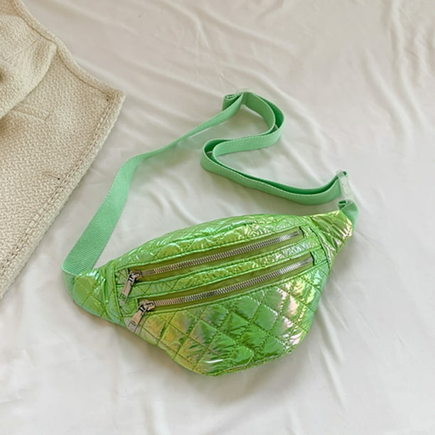 Riñonera Mujer Lady Chest Bags Bolso bandolera acolchado Hilo de bordar  Riñonera para mujer (Verde) Ndcxsfigh Para Estrenar