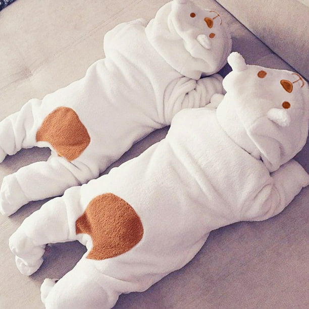Mono para bebé recién nacido con capucha de forro polar de manga larga,  trajes de alondra espuela para bebé, traje de nieve