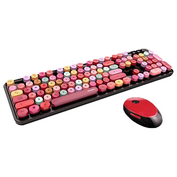 Conjunto de teclado y mouse inalámbricos Plug & Play silencioso Azul  Sunnimix Ratón Teclado Inalámbrico