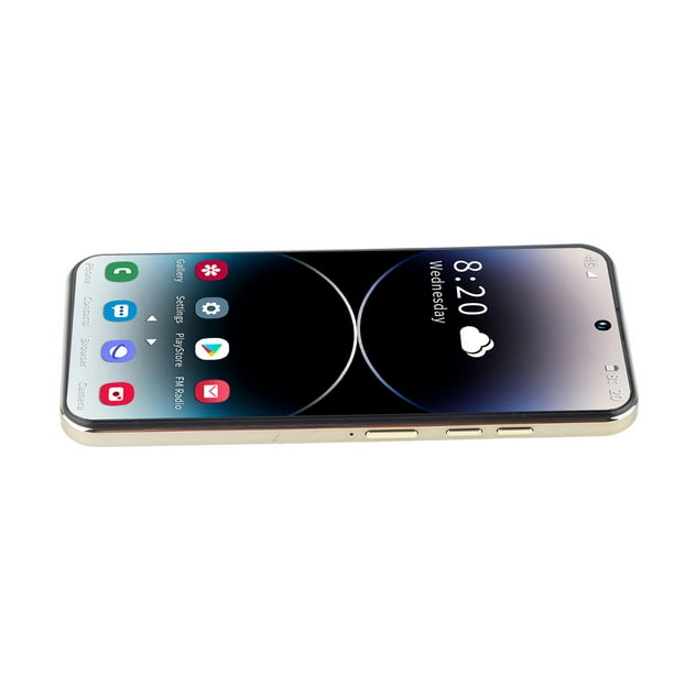 I14 ProMax Pantalla perforada de 6,7 pulgadas Teléfono inteligente 4G para  Android 12 4GB RAM 128GB ROM 4000mah Teléfono celular desbloqueado 100‑240V  Enchufe dorado de EE. UU. NikouMX