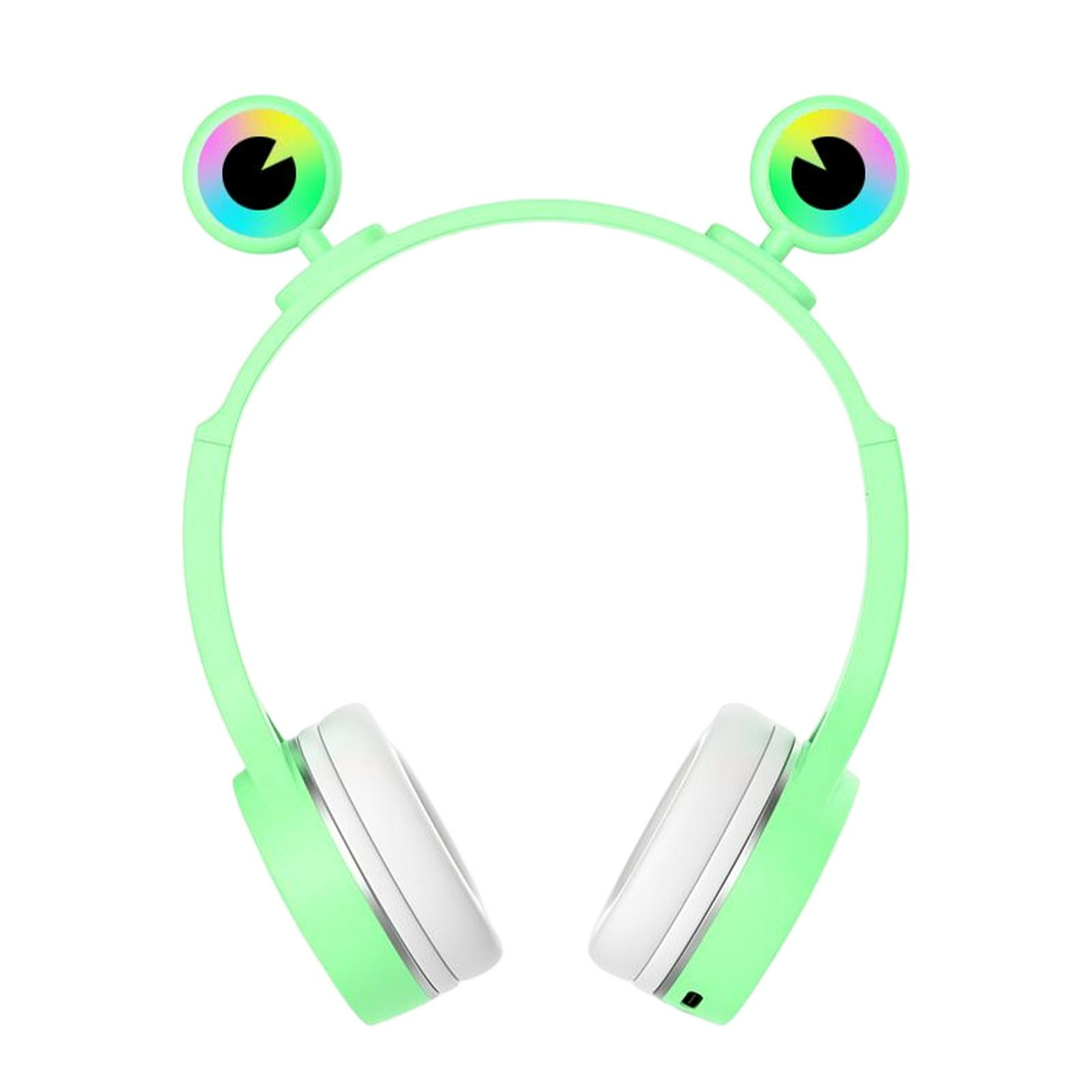 Auriculares USB C Música Estéreo Micrófono incorporado Ajustable RGB Verde
