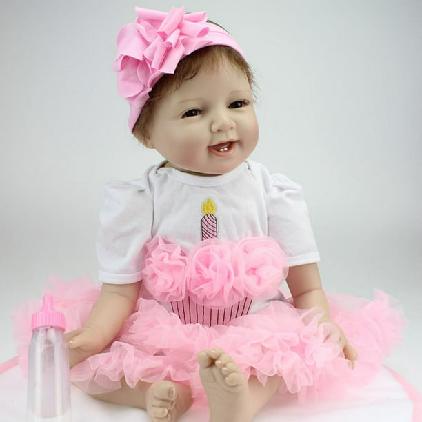 Muñeca bebé Reborn 22 Pulgadas 55 CM de Silicona Juguete Realista recién Nacido niña Baoblaze Renacer Recién Nacido | Walmart en línea