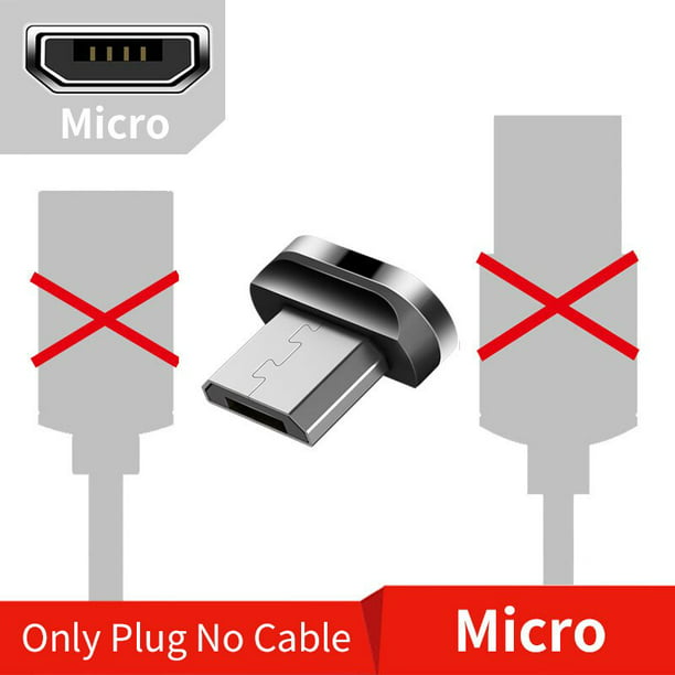 Cable Cargador Magnético Usb 3 En 1 Tipo-c/micro Usb/ios Color