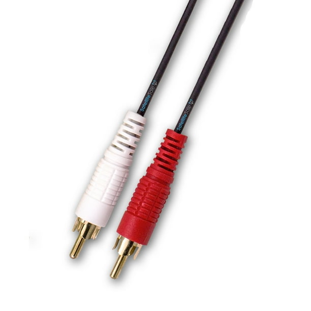 SatelliteSale Cable Auxiliar de 3.5mm a 2-RCA para sonido estéreo