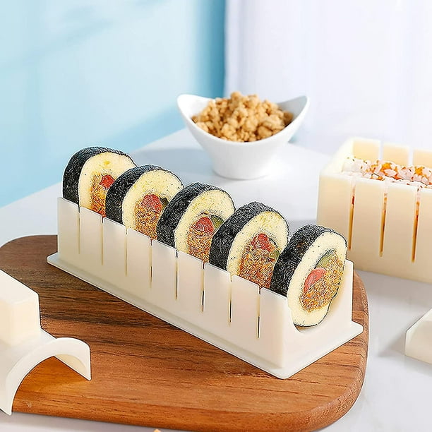 Máquina de rodillos para hacer sushi, 2 piezas de bricolaje casero