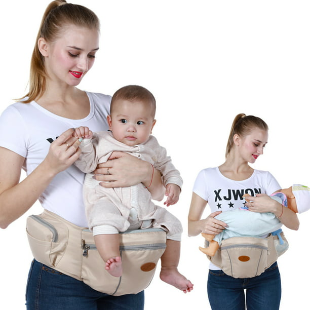 Portabebés con asiento de cadera, taburete de tamaño con bolsillo para bebés de 3 a 36 me Sencillez | Walmart línea