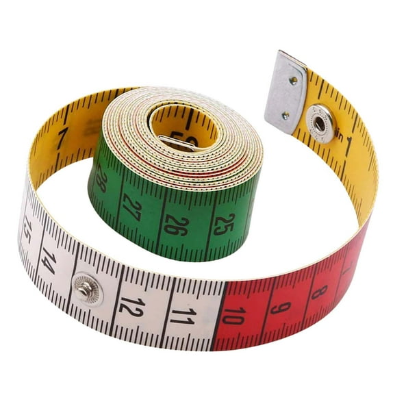  Cinta métrica suave para medir el cuerpo, cinta métrica de  doble escala de 60 pulgadas (59.1 in) : Herramientas y Mejoras del Hogar