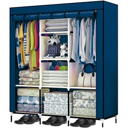 Closet Organizador Portatil Rack & Pack Armable Repisas Mueble Gris