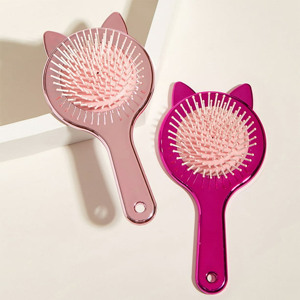 Cepillo para limpiar el cabello, desenreda, cepilla o peina fácilmente,  cepillo retráctil para cabello seco o húmedo, niños y adultos por Qwik  Clean