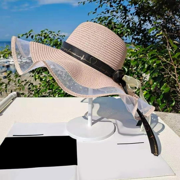 Sombreros de paja para mujer Sombrero de playa de verano Sombrero