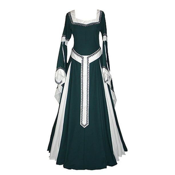 Disfraz Medieval Renacentista Para Mujer, Vestido De Fiesta