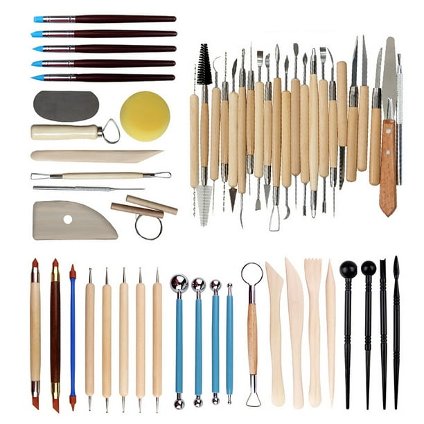 Herramientas de escultura de arcilla de cerámica, herramientas de arcilla  polimérica, herramientas de tallado de madera, herramientas de modelado de