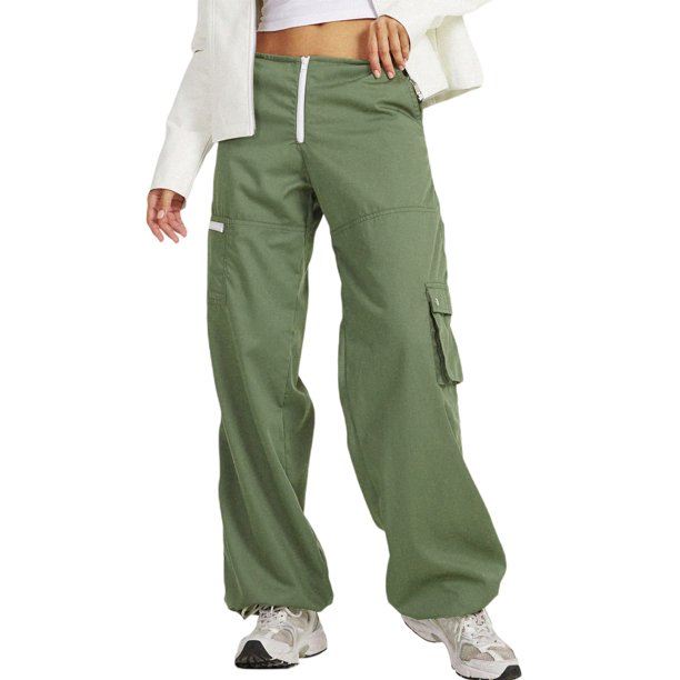 Pantalon verde caqui online mujer