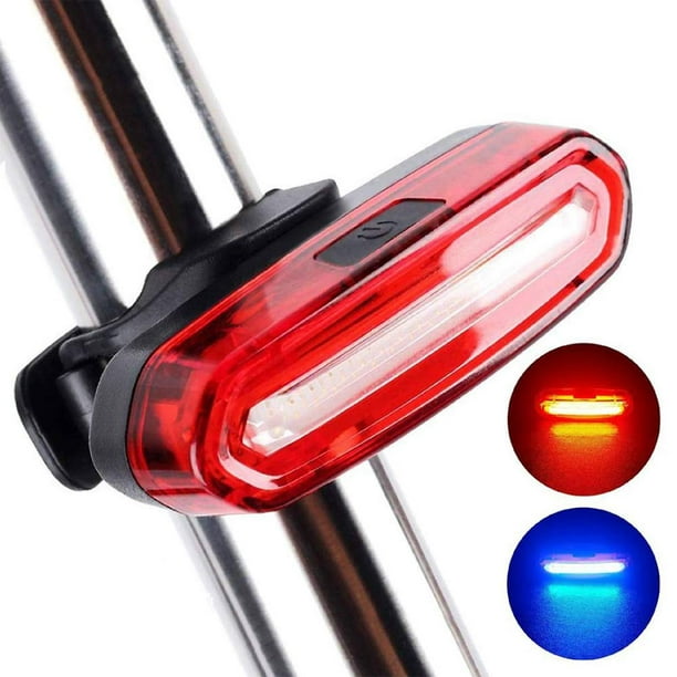 Luces Led USB Recargables para Bicicleta Casco Advertencia — Te lo