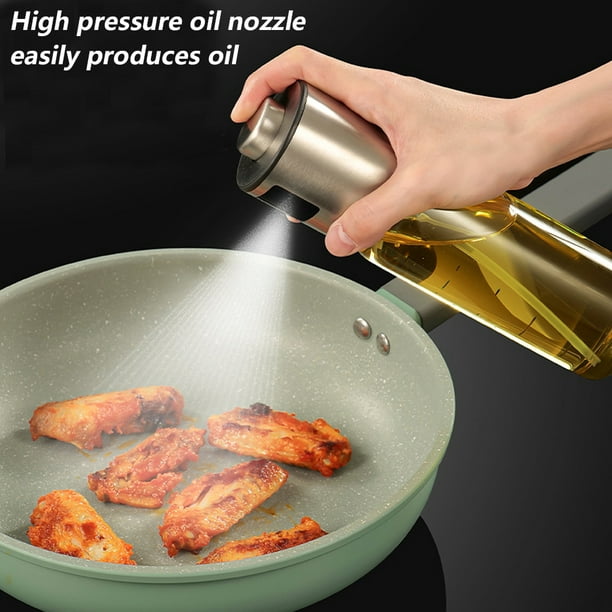 Pulverizador de aceite para cocinar, pulverizador de aceite de oliva  mejorado, accesorios para freidora de aire, pulverizador de vinagre de  aceite de