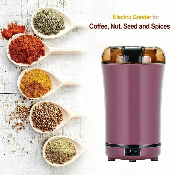 Strnek Molinillo de café eléctrico multifuncional, molinillo de café  eléctrico, granos de cocina, nueces, frijoles, especias, molinillo de café  con