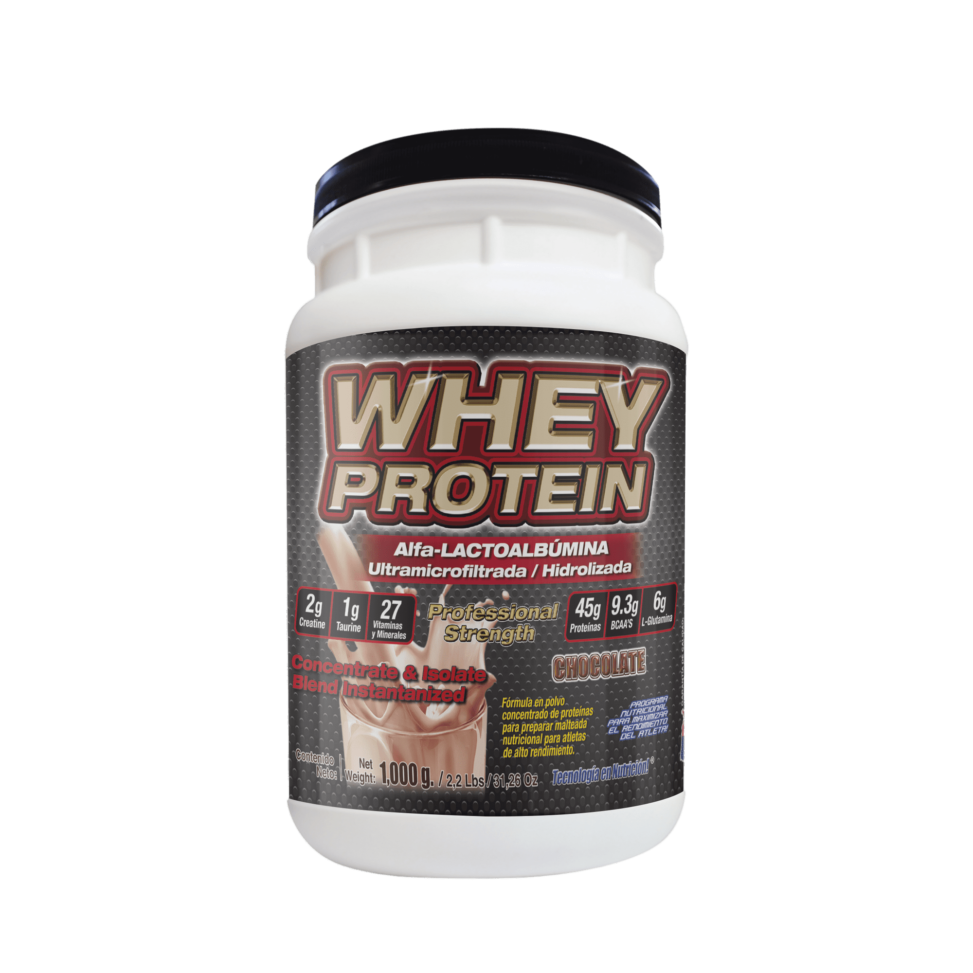 Whey Protein 1,000 Gr Alfalactoalbúmina Sabor Chocolate F&nt F&NT