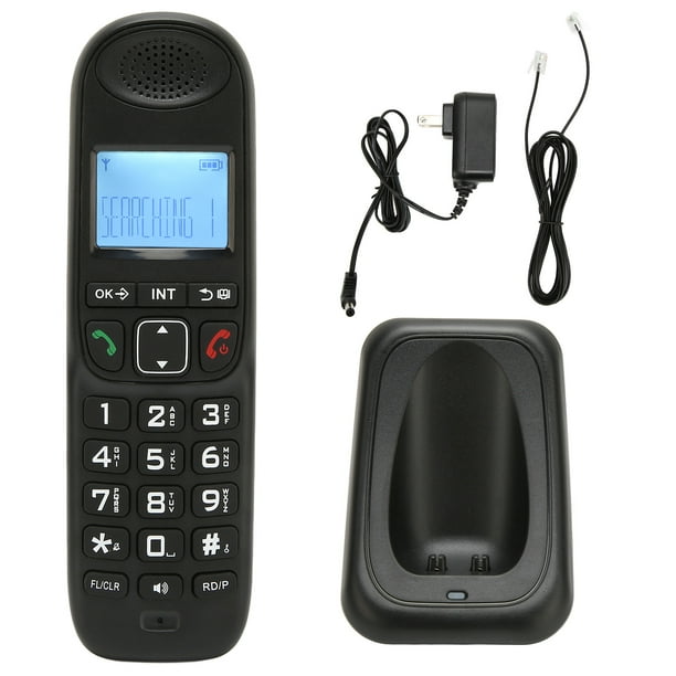  Teléfono Inalámbrico, Teléfono de mano inalámbrico digital  Teléfono de mano libre Intercomunicador Teléfono de llamadas manos libres,  100-240V.(blanco) : Productos de Oficina