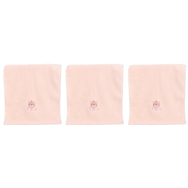 3 toallas pequeñas absorbentes gruesas para lavarse la cara, toallas de  dibujos animados de encaje para el hogar 25 * 50 cm Vhermosa BST3049390-2
