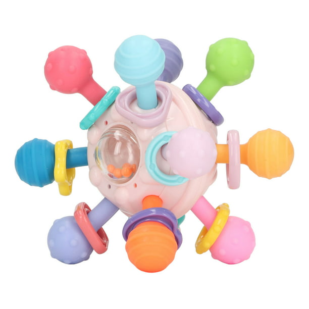 Paquete de 12 juguetes sensoriales, 9 bolas sensoriales para bebés, 3  amigos de animales, juguetes de dentición para bebés, juguetes de baño para