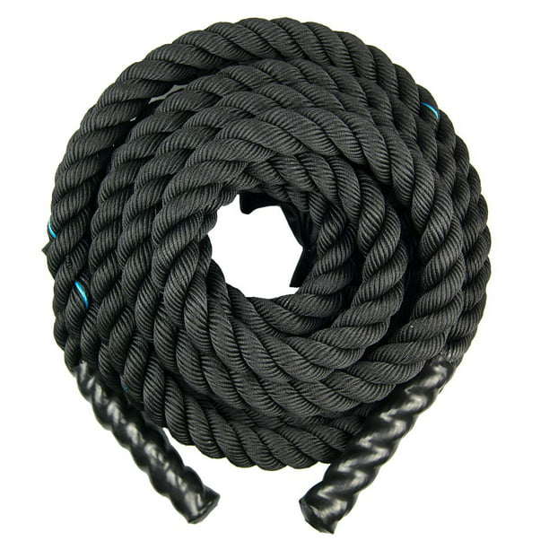Cuerda de Ejercicio para Crossfit Nylon Altera ABR-9m Battle Rope Negro