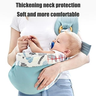 Portabebés ajustable con un hombro que ahorra trabajo, de malla para bebés,  portabebés medio envuelto para recién nacidos hasta niños pequeños (verde