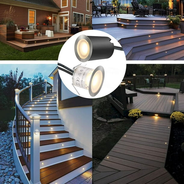 1 Luz Solar Para Escaleras, Iluminación Exterior De Acero Inoxidable, Luz  Solar Para Escalones, Energía Solar Para El Hogar, Iluminación De Paisaje Im