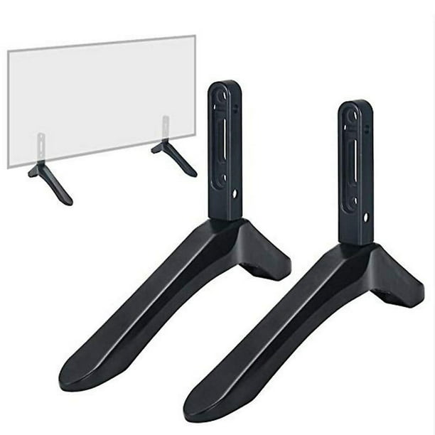 Soporte de base de soporte de TV universal para 32-65 pulgadas Samsung  Vizio Sony Lcd Tv No para Lg Tv Soporte de mesa de TV negro Soporte de mesa  2pcs ACTIVE Biensenido