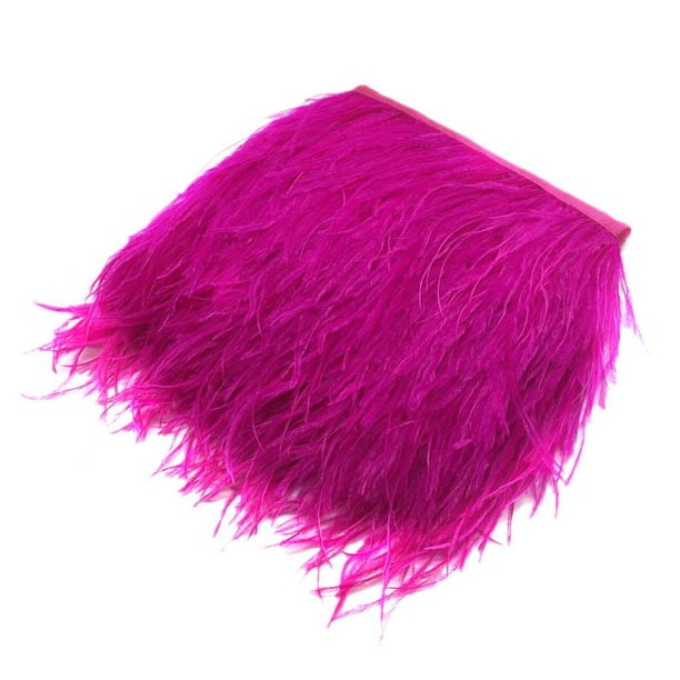 6.6 ft de cuero rosa pavo plumas flecos pluma adorno para vestidos ropa  costura accesorio decoración manualidades plumas rojo