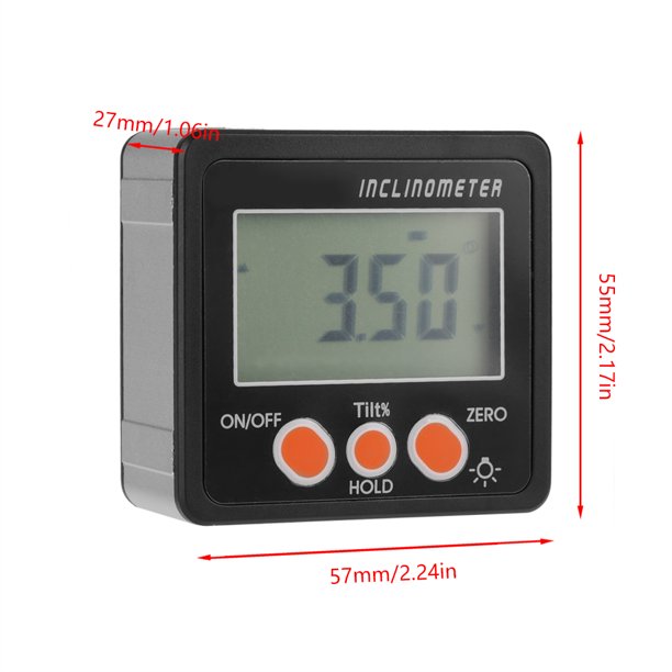 DIGITAL INCLINOMETRO TILT BASE MAGNETICA