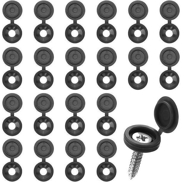  Zorfeter 150 tapas de rosca de plástico para tornillos Phillips  Cam Tornillo, color negro : Industrial y Científico