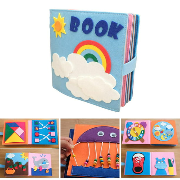 Tablero Ocupado De Little Fawn: Juguetes Montessori Para Niños Pequeños - Libro  Sensorial Educativo Preescolar Para Viajes En Avión Y Automóvil, Moda de  Mujer