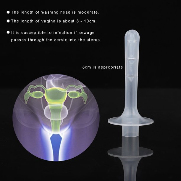 Ducha anal jeringa de enema suave para la piel Escala transparente