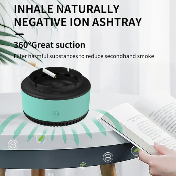 Aashtray inteligente para cigarrillos Purificador de aire multifuncional  Cenicero