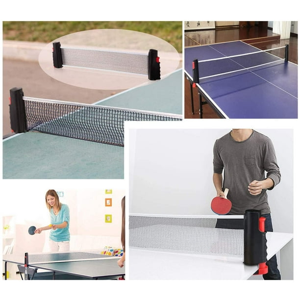 Red Retráctil Regulable Net Ping Pong Tenis de Mesa